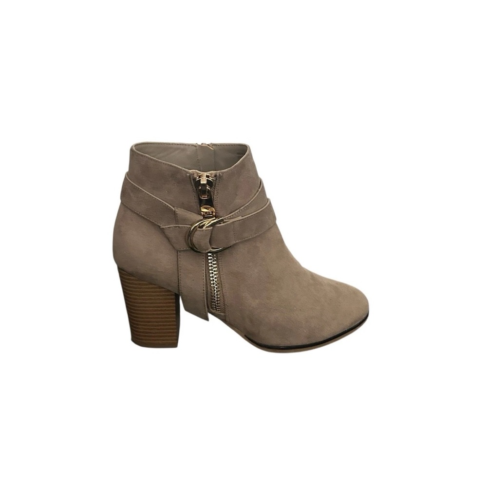 Apt. 9 Women’s Advisor Taupe Ankle Boots Block Heel Size 8.5 - Picture 8 of 12